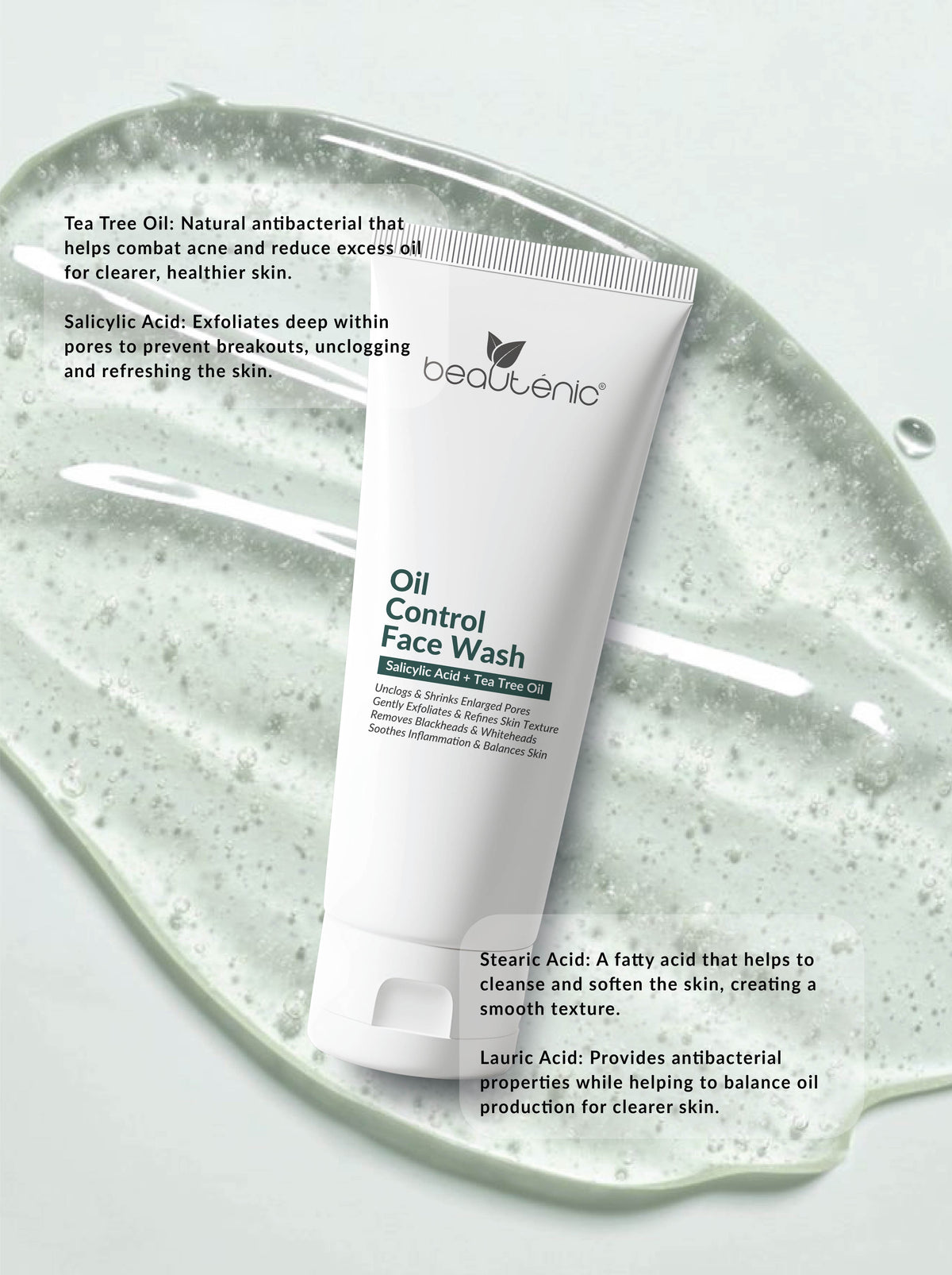 Oil Control Facewash - Tea Tree Oil with Salicylic Acid 2%
