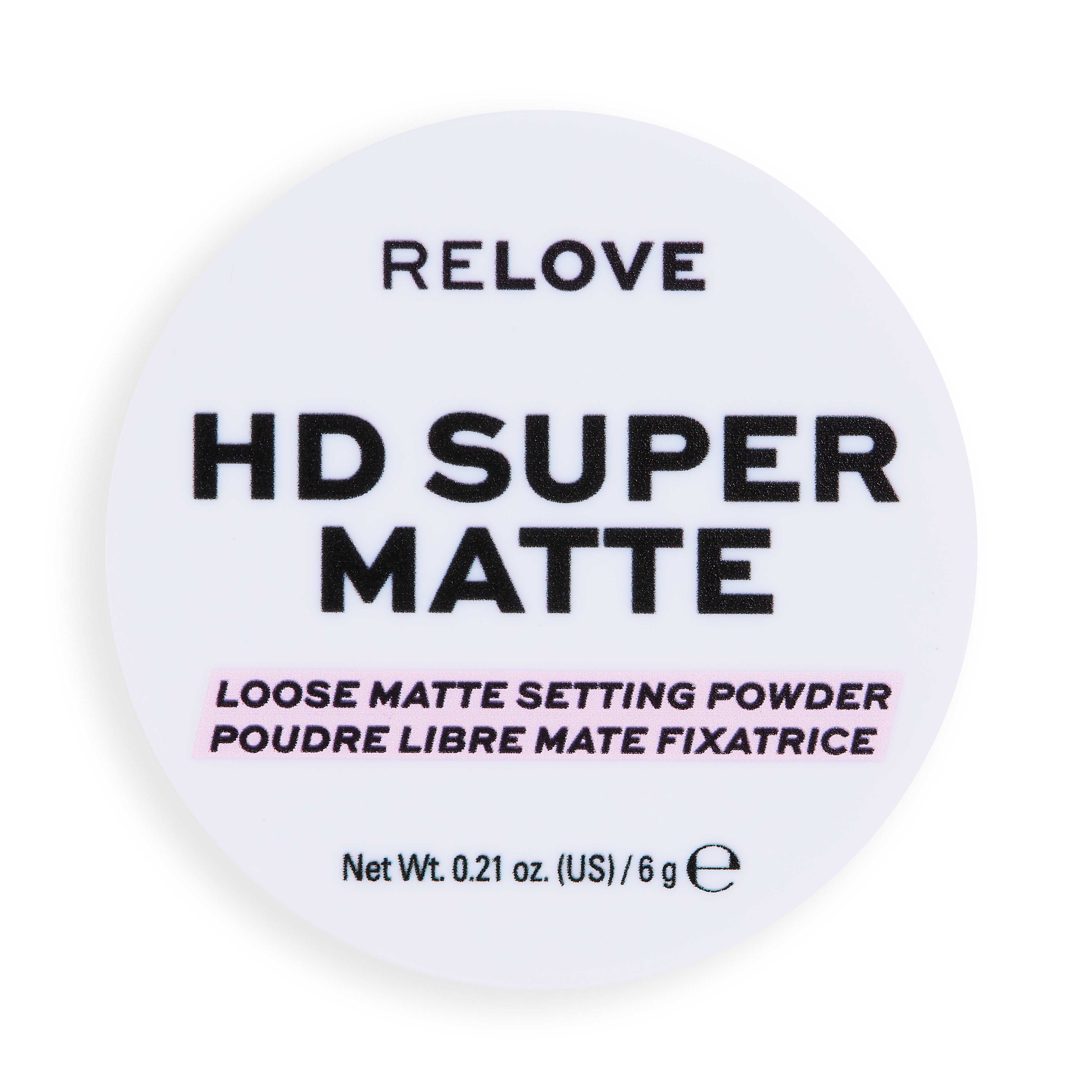 Relove By Revolution HD Super Matte Loose Matte Setting Powder Translucent 6gm