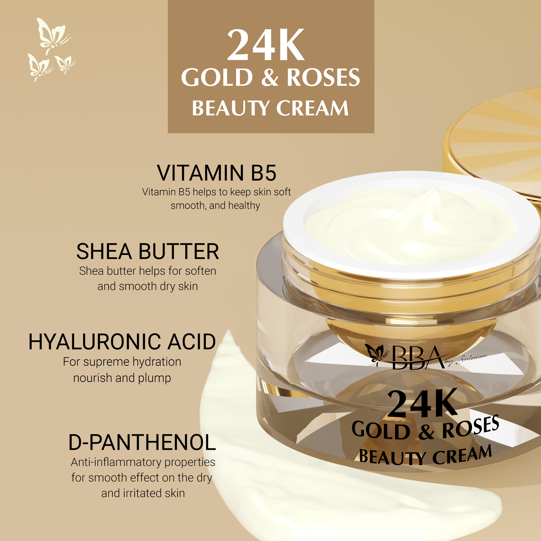 24K Gold & Roses Beauty Cream