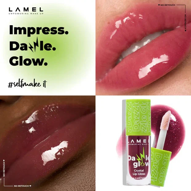 LAMEL Dazzle Glow Lip Gloss 407 Provocative
