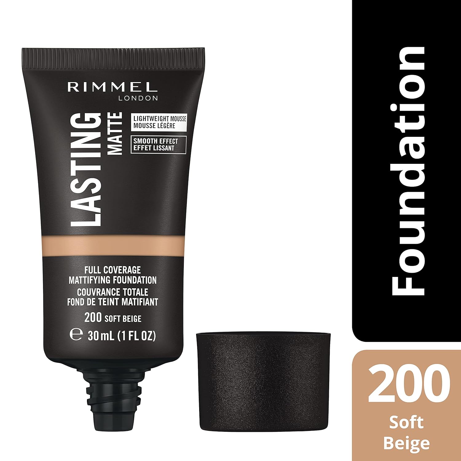 Rimmel Lasting Matte Foundation 200 Soft Beige 30ml