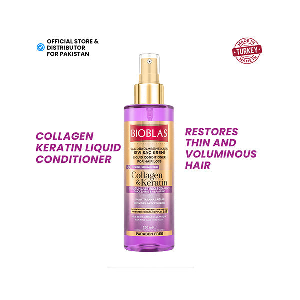 BIOBLAS Collagen & Keratin - Liquid Conditioner 200ml