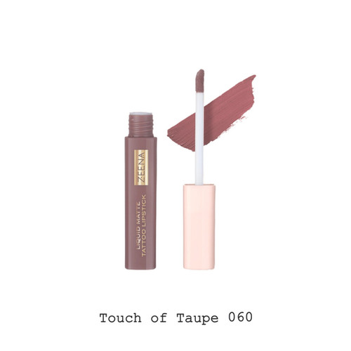 ZEENA LIQUID MATTE TATTOO LIPSTICK - 060 TOUCH OF TAUPE