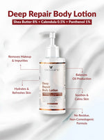 Deep Repair Body Lotion - Shea Butter 8% + Calendula 0.5% + Panthenol 1%