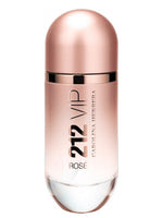 Carolina Herrera 212 Vip Rose perfume bottle on a white background