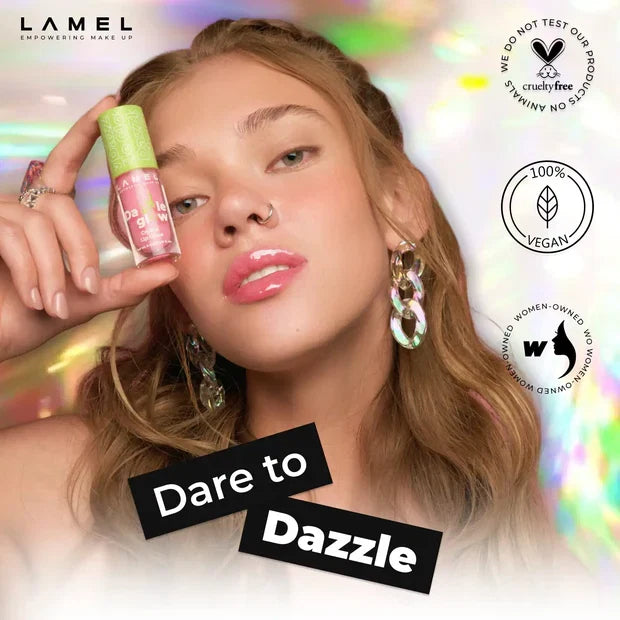 LAMEL Dazzle Glow Lip Gloss 408 Cherry Cola