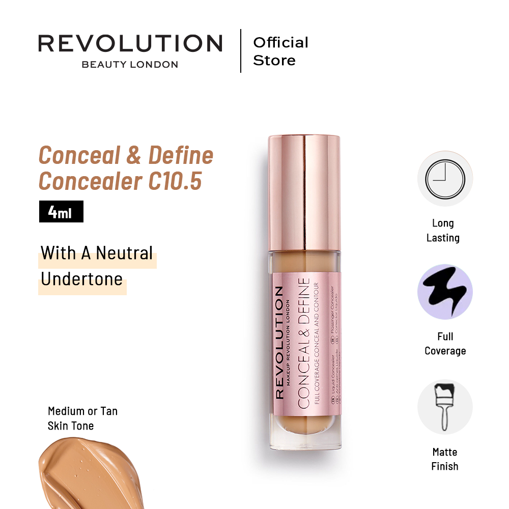 Makeup Revolution Conceal & Define Concealer - C10.5 4ml