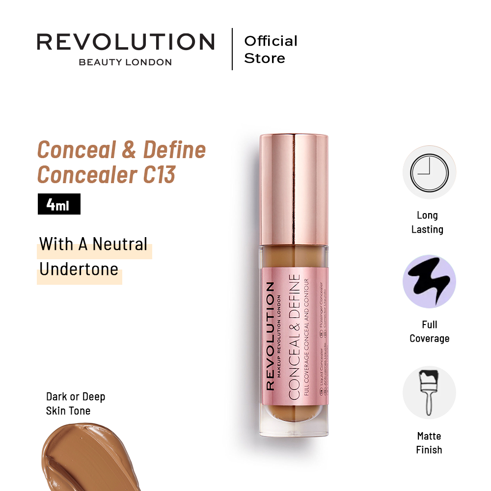 Makeup Revolution Conceal & Define Concealer - C13 4ml