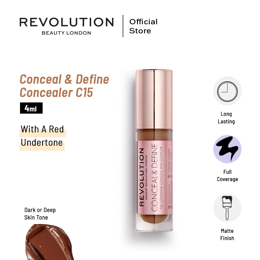 Makeup Revolution Conceal & Define Concealer - C15 4ml