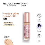 Makeup Revolution Conceal & Define Concealer - C5 4ml