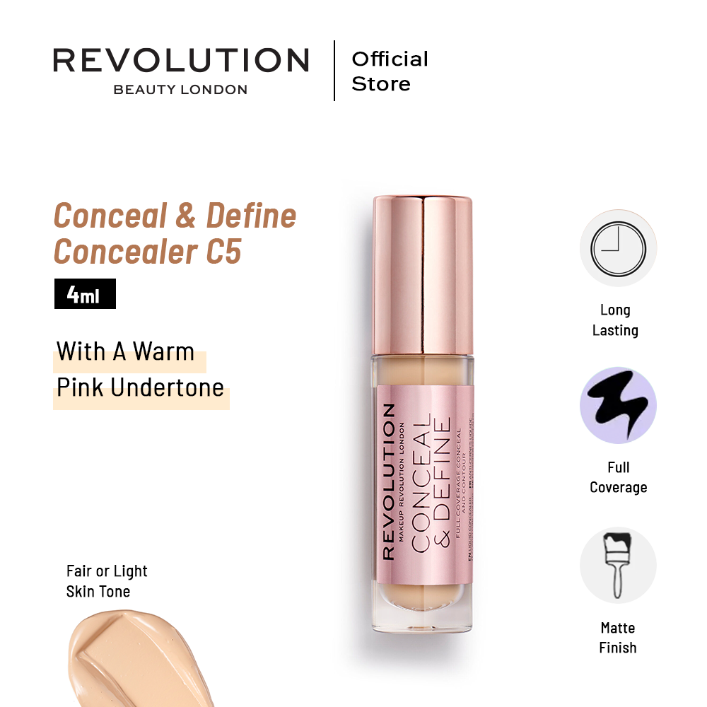 Makeup Revolution Conceal & Define Concealer - C5 4ml