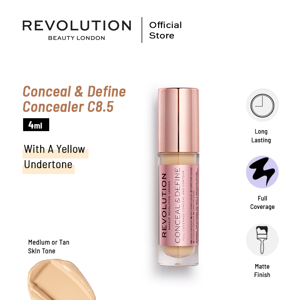 Makeup Revolution Conceal & Define Concealer - C8.5 4ml