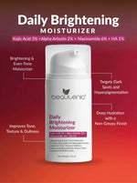 Daily Brightening Moisturizer - Kojic Acid 3% + Alpha Arbutin 2% + Niacinamide 6% + Hyaluronic Acid 1%