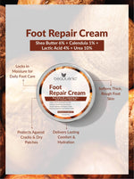Foot Repair Cream – Shea Butter 6% + Calendula 1% + Lactic Acid 4% + Urea 10%