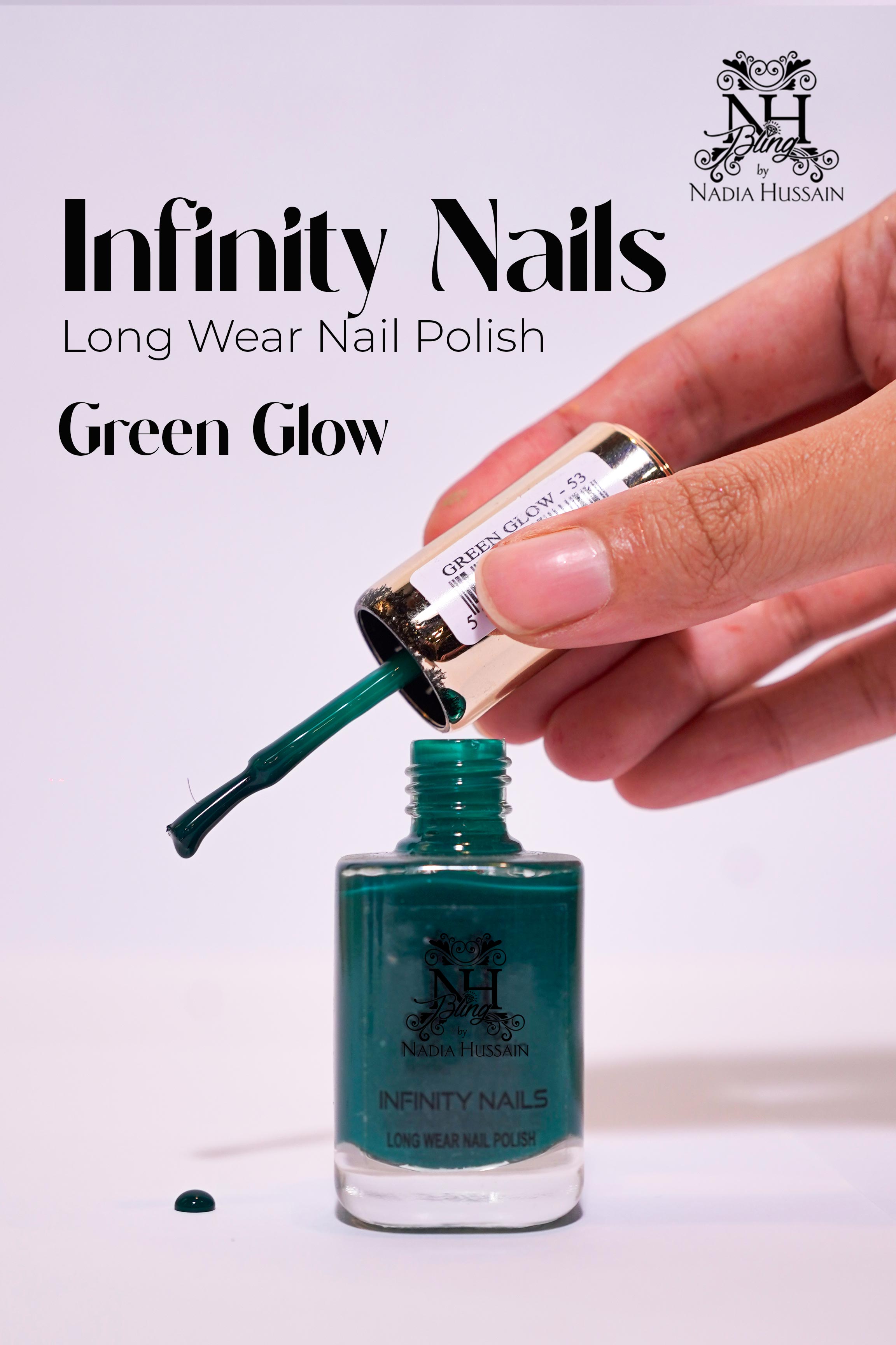 Infinity Nails Long Wear Nail Polish - Green Glow