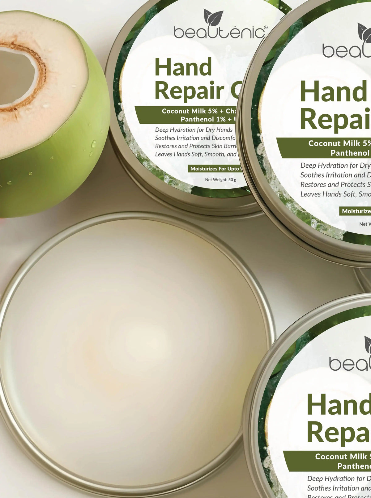 Hand Repair Cream – Coconut Milk 5% + Chamomile 1% + Panthenol 1% + Urea 5%