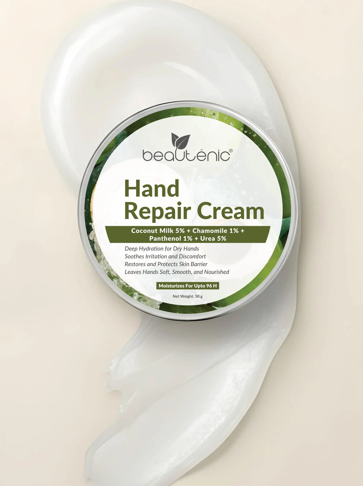 Hand Repair Cream – Coconut Milk 5% + Chamomile 1% + Panthenol 1% + Urea 5%