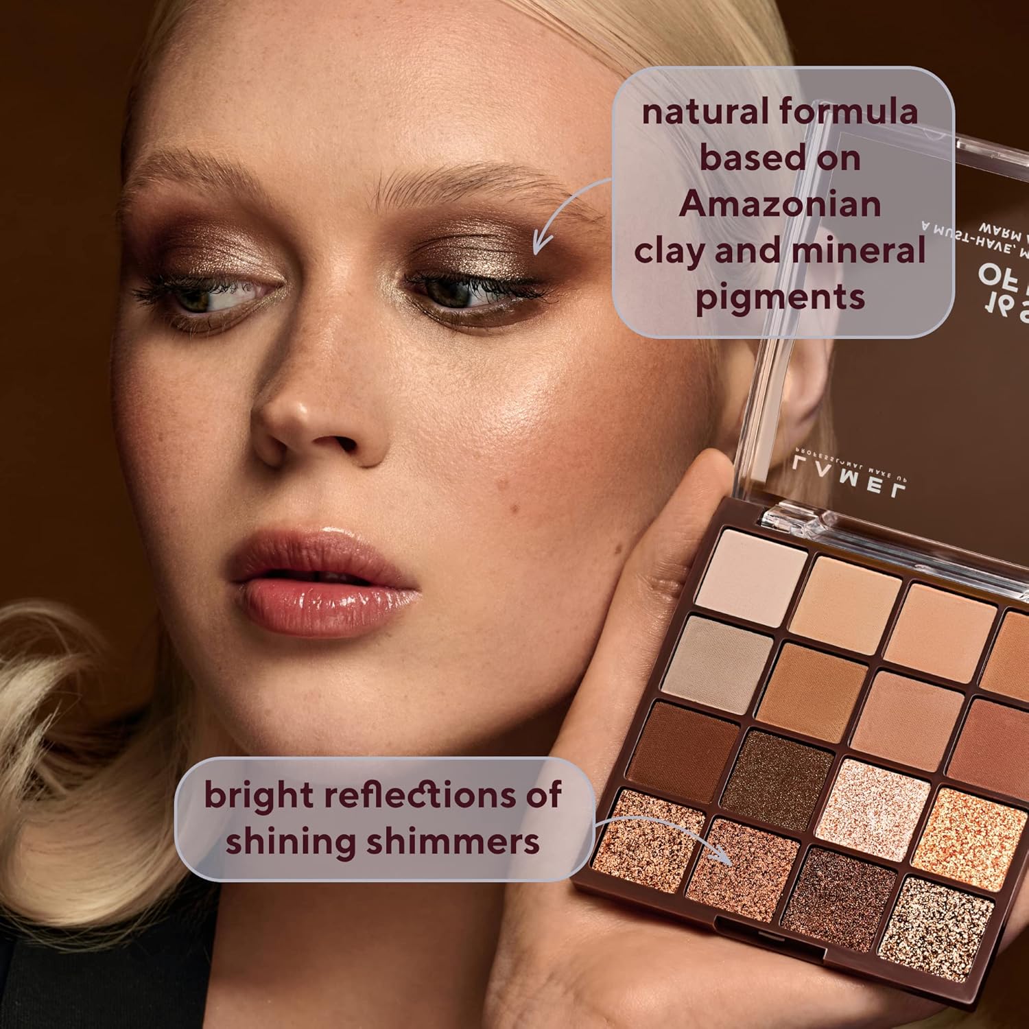 LAMEL 16 Shades Of Brown Eyeshadow Palette № 16-3