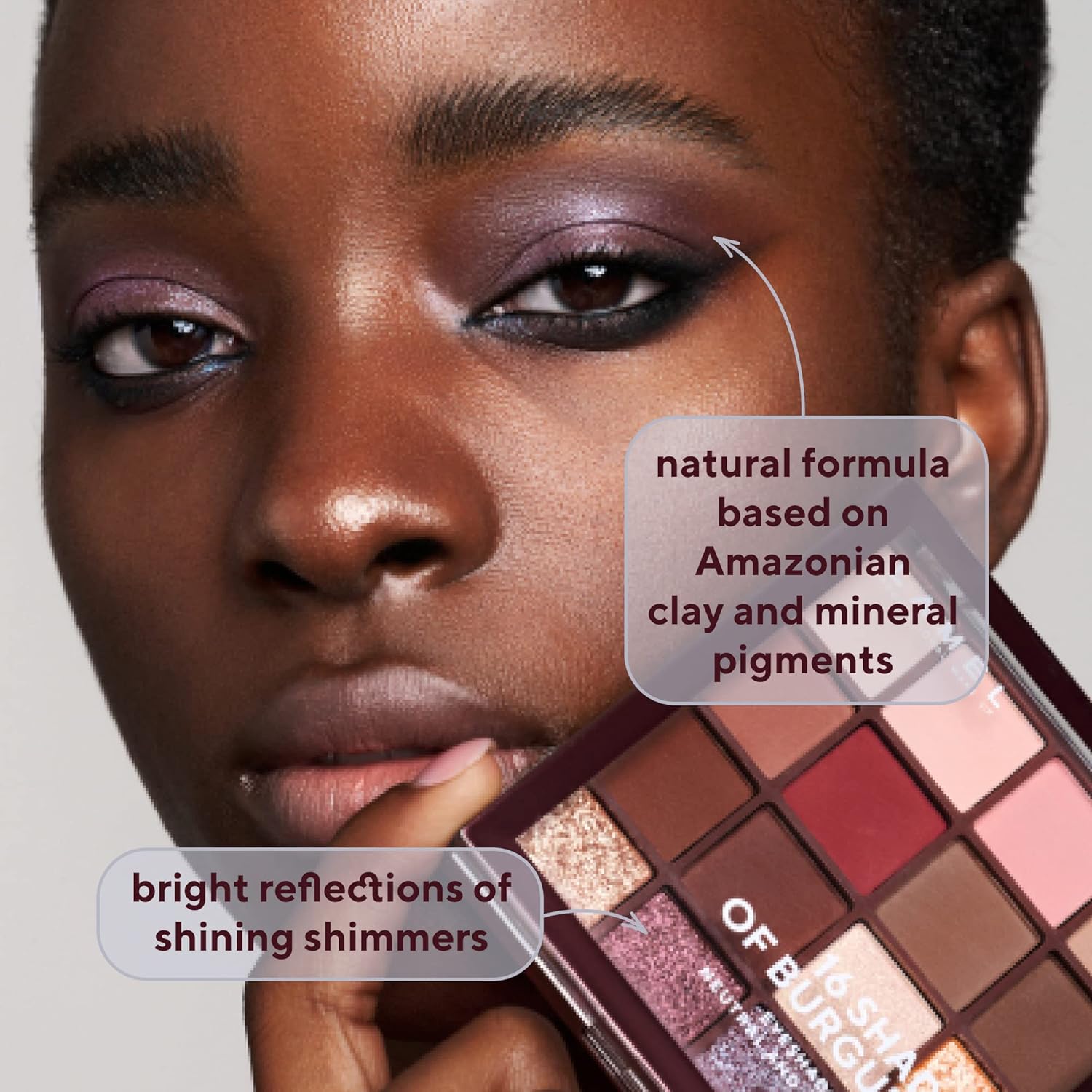 LAMEL 16 Shades Of Burgundy Eyeshadow Palette № 16-4