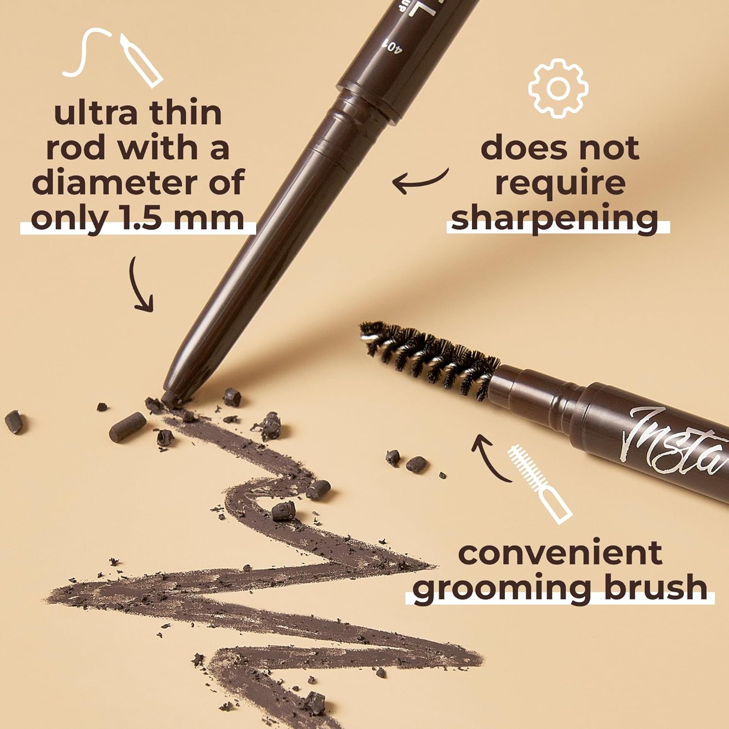 LAMEL INSTA Micro Brow Pencil №401 Espresso