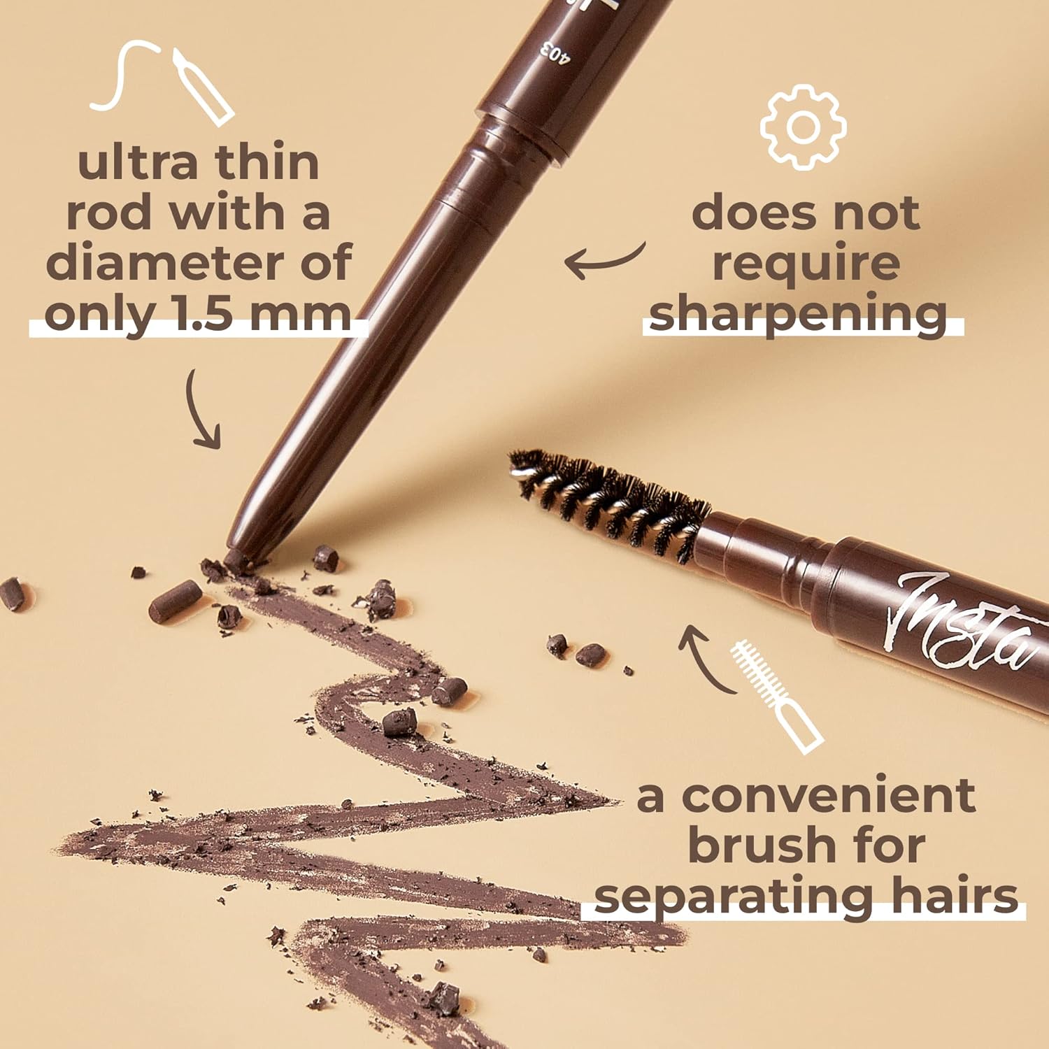 LAMEL INSTA Micro Brow Pencil №403 Latte