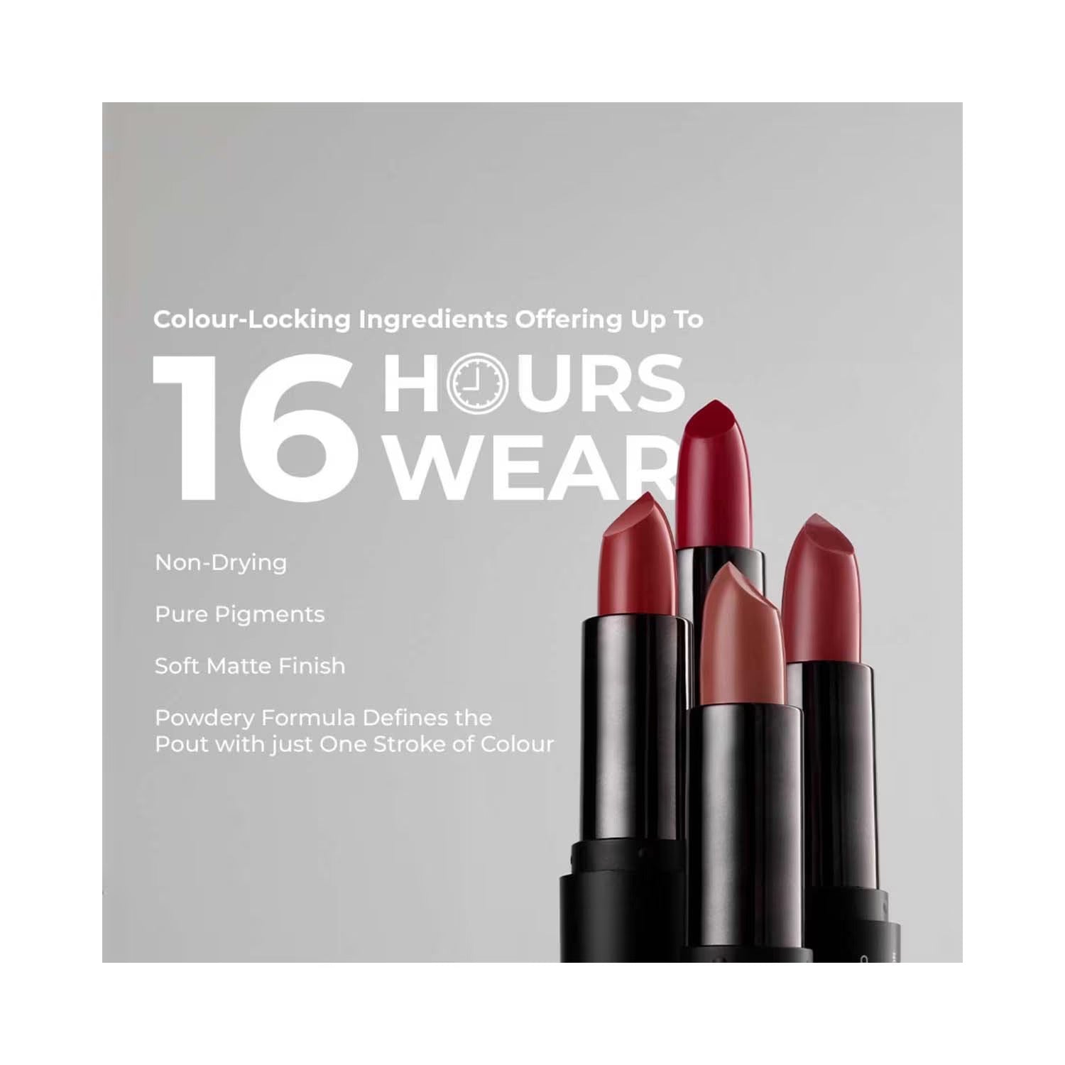 LAMEL Lipstick Powder Drop №408 Cyber Punk