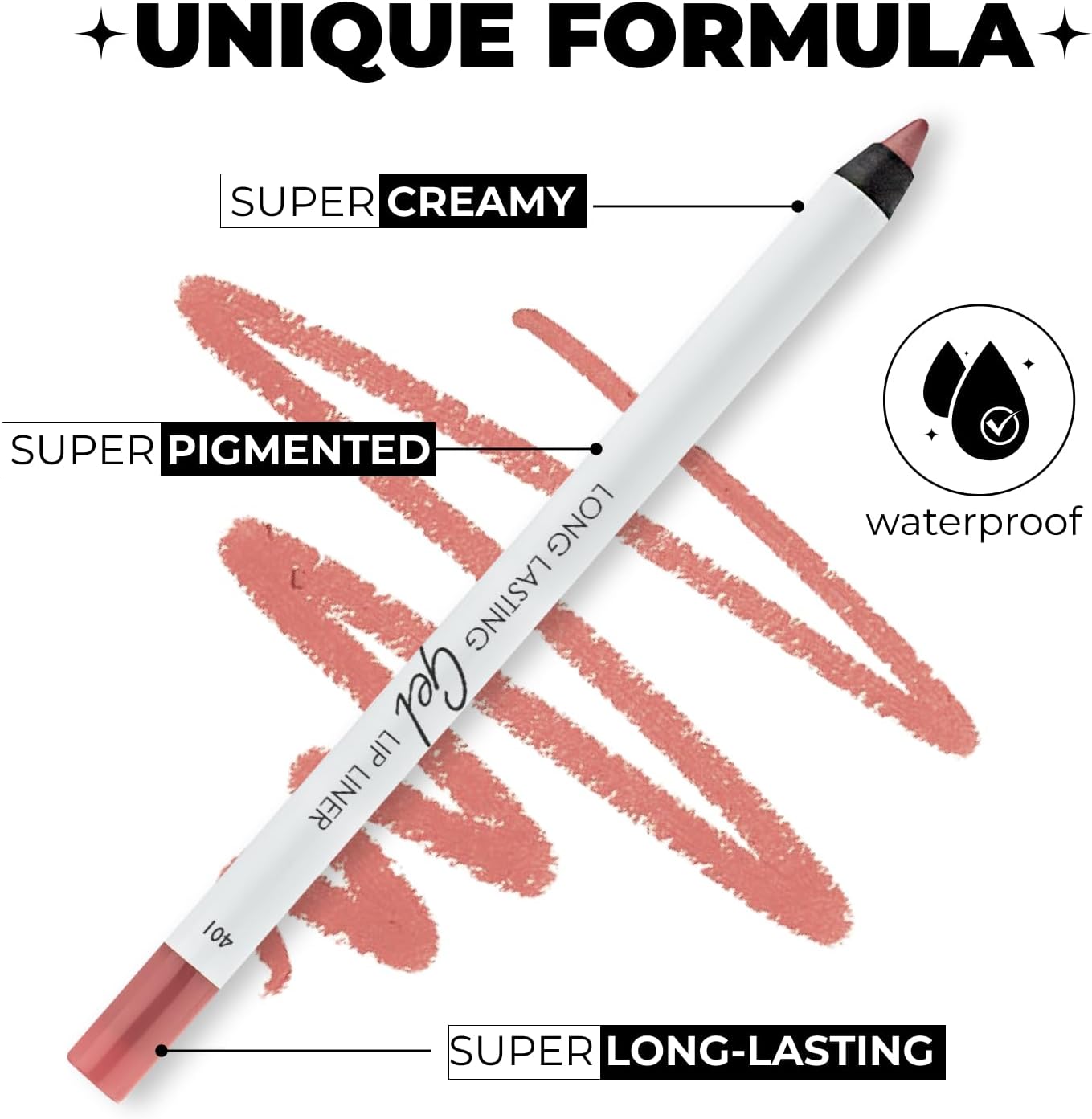 LAMEL Long lasting Gel Lip Liner №401 Nude