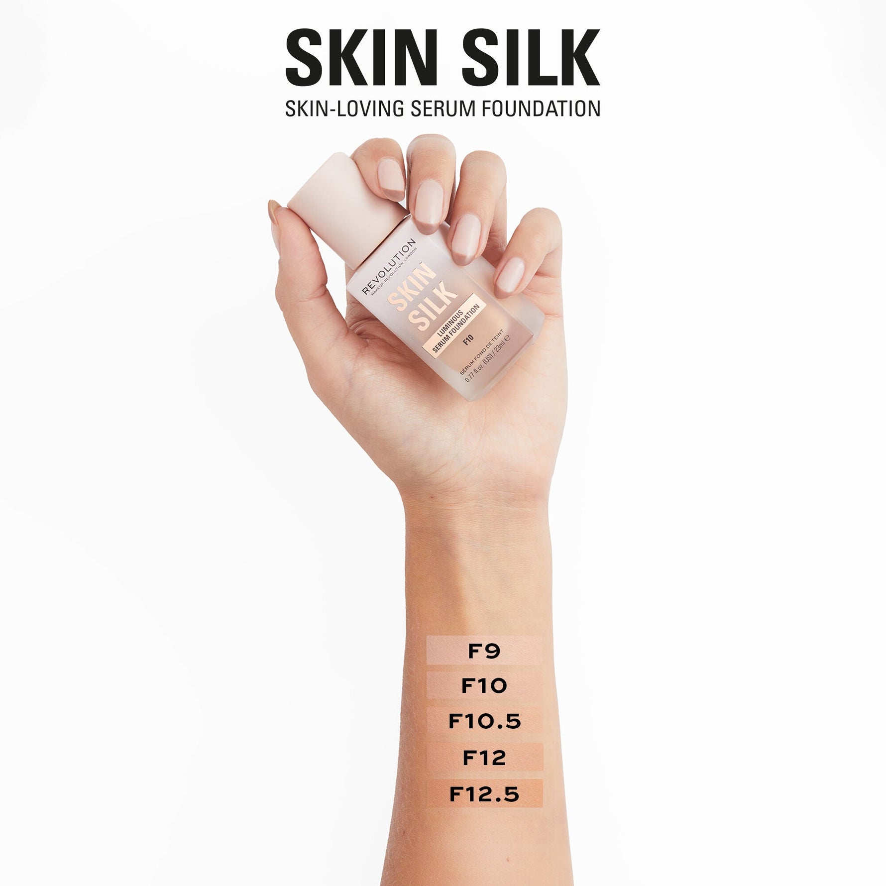 Makeup Revolution Skin Silk Serum Foundation F10.5 23ml