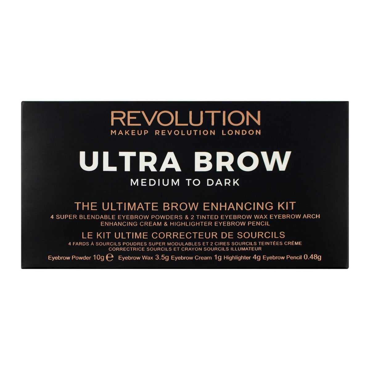 Makeup Revolution Ultra Brow Palette - Medium to Dark