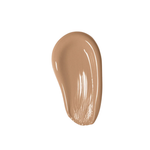Beige makeup swatch on a white background