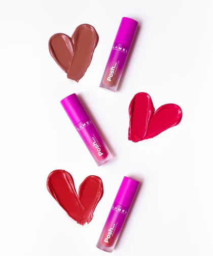 LAMEL Posh Matte Liquid Lip Stain 406 Ruby Red 4gm