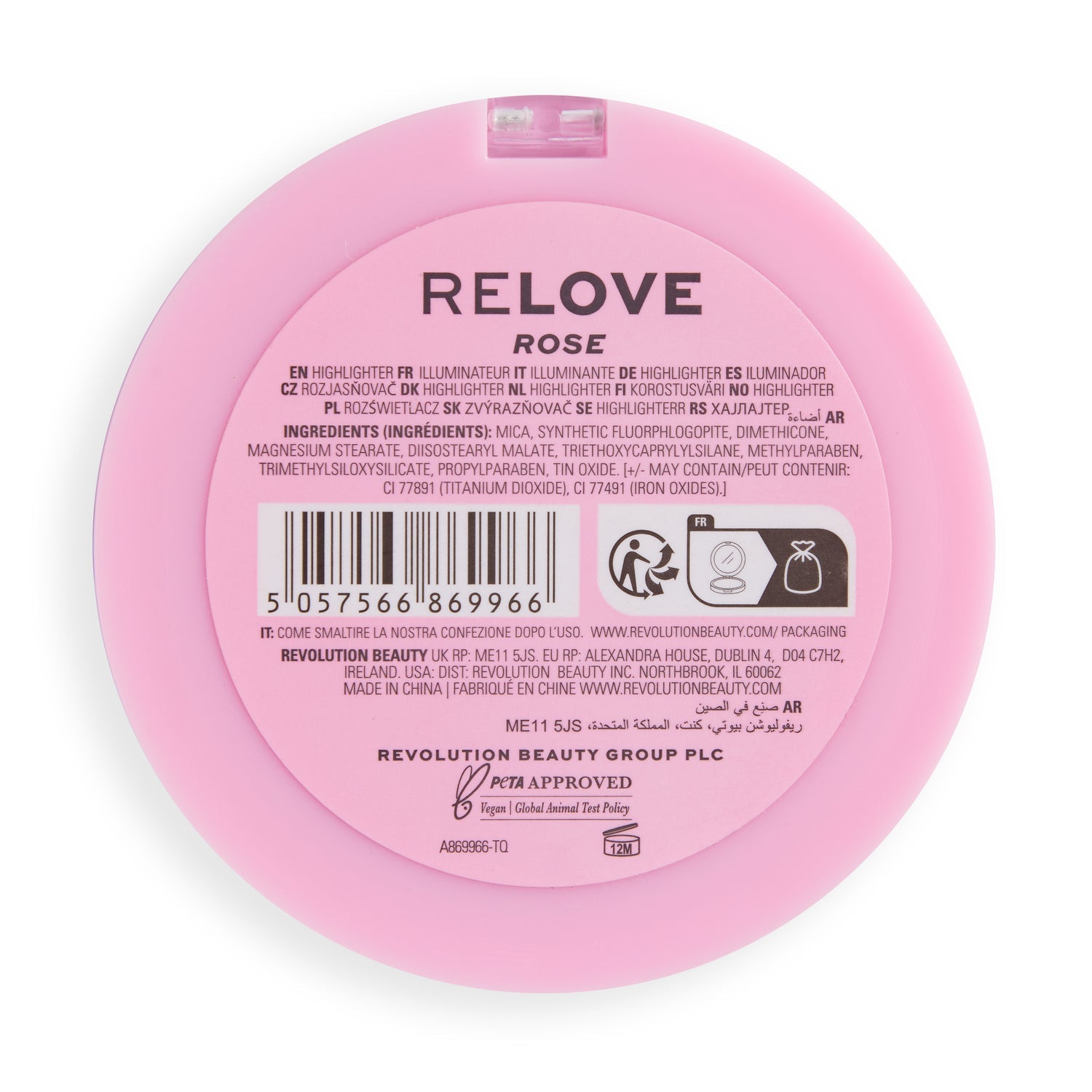 Relove By Revolution Super Highlighter Rose