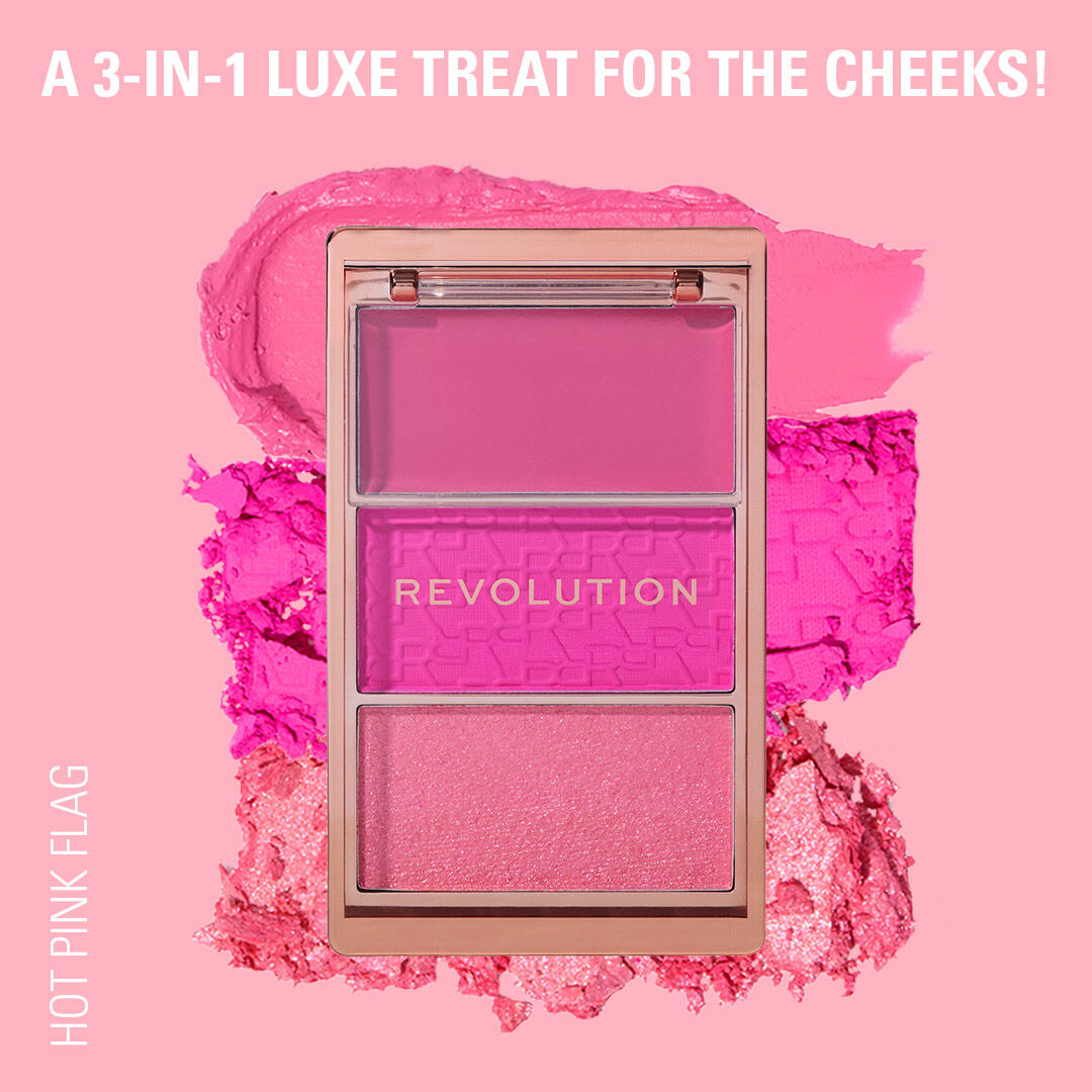 Revolution Blush Icon Palette - Hot Pink Flag
