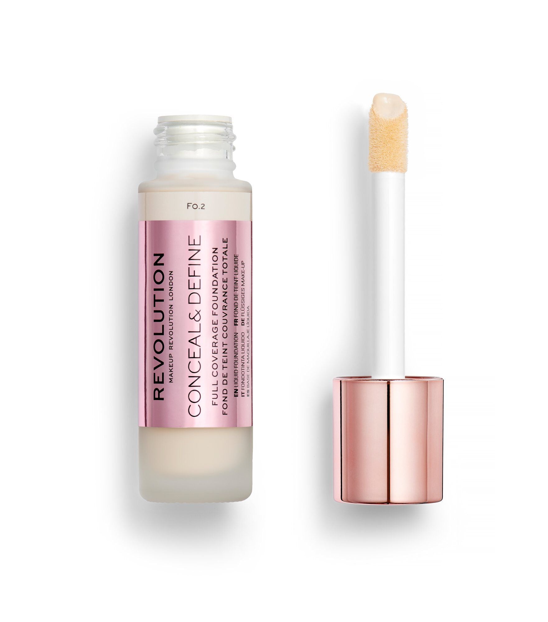 Revolution Conceal & Define Ultra Matte Full Coverage Foundation - F0.2 23ml