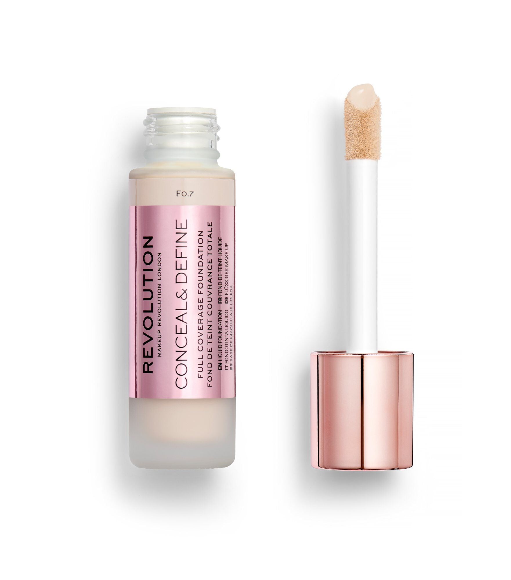 Revolution Conceal & Define Ultra Matte Full Coverage Foundation - F0.7 23ml