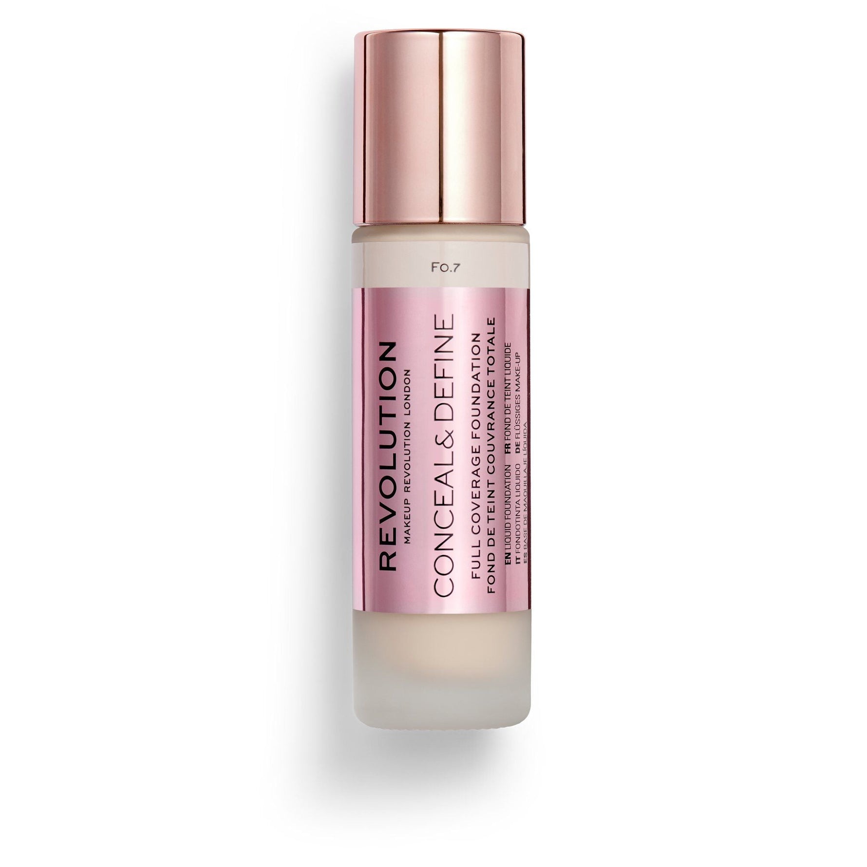 Revolution Conceal & Define Ultra Matte Full Coverage Foundation F0.7 23ml