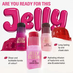Revolution Jelly Blush Stick Lip And Cheek Stain Peach Orange