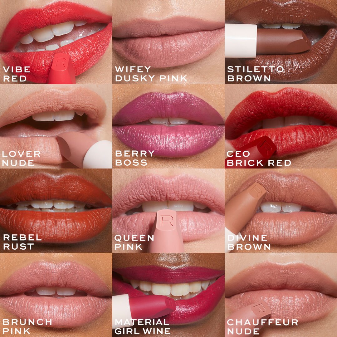 Revolution Lip Allure Soft Satin Lipstick Material Girl Wine