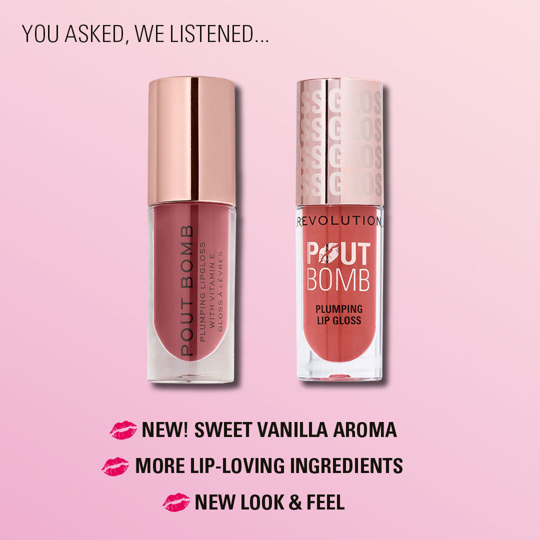 Revolution Pout Bomb Plumping Gloss Candy Pink