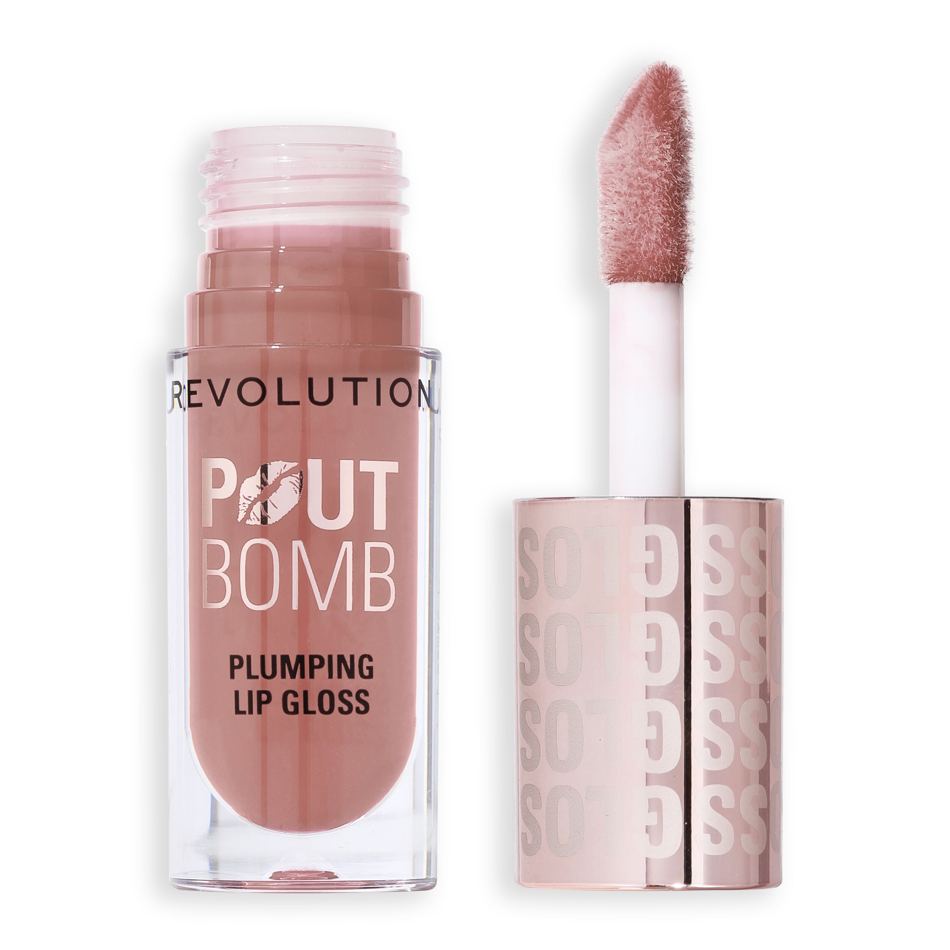 Revolution Pout Bomb Plumping Gloss - Candy Pink
