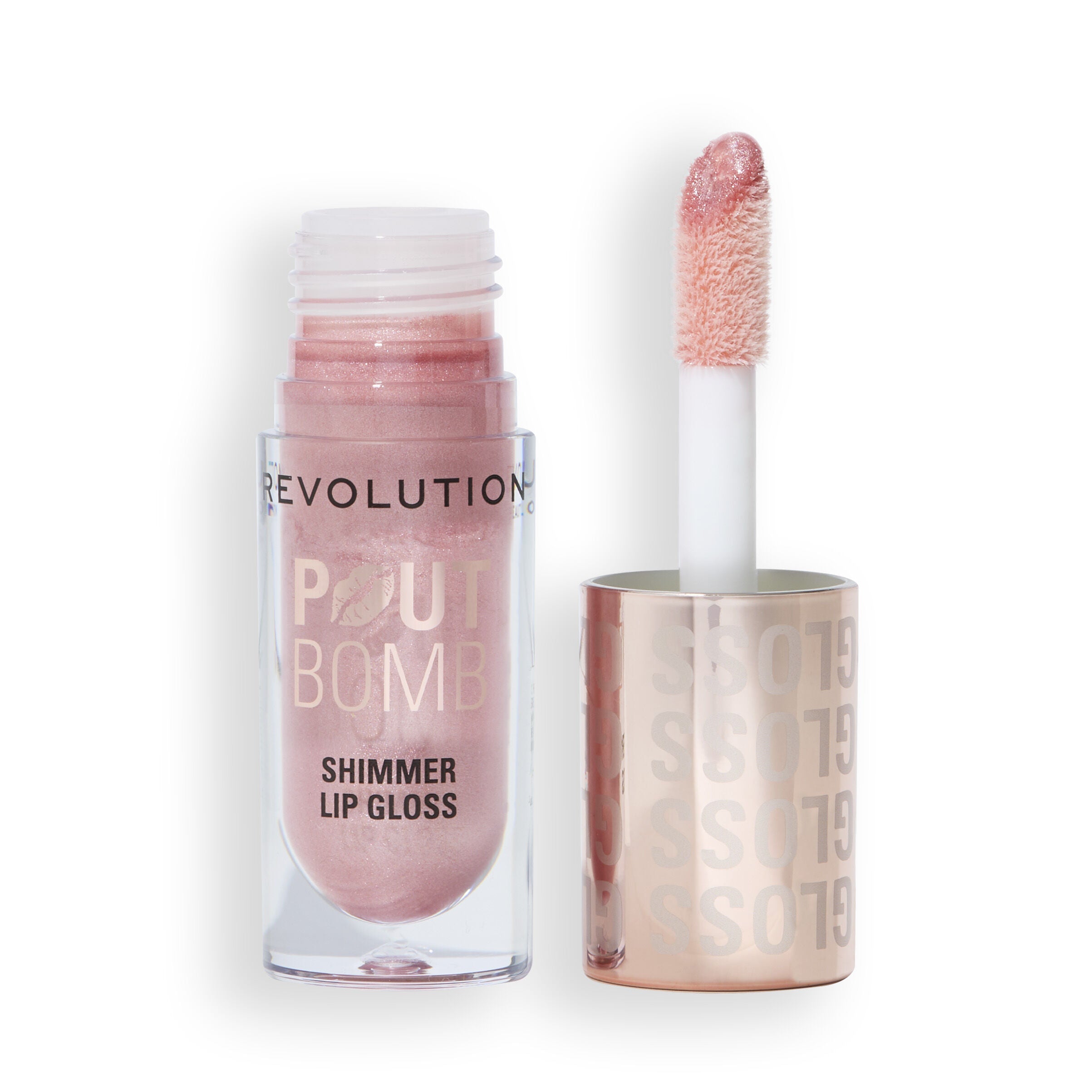Revolution Pout Bomb Shimmer Gloss - Shine Pink