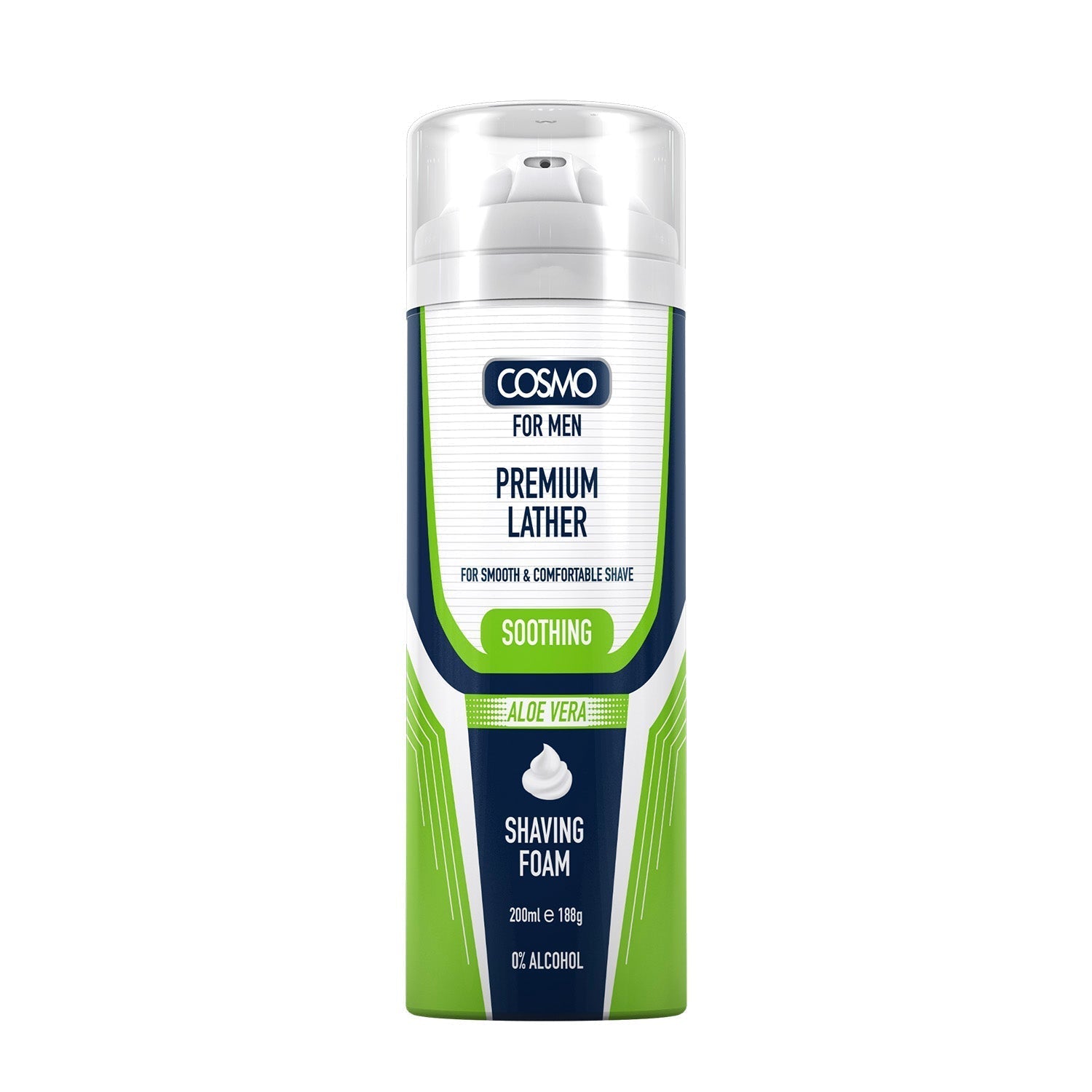Cosmo Shaving Foam Soothing Aloe Vera - 200ml