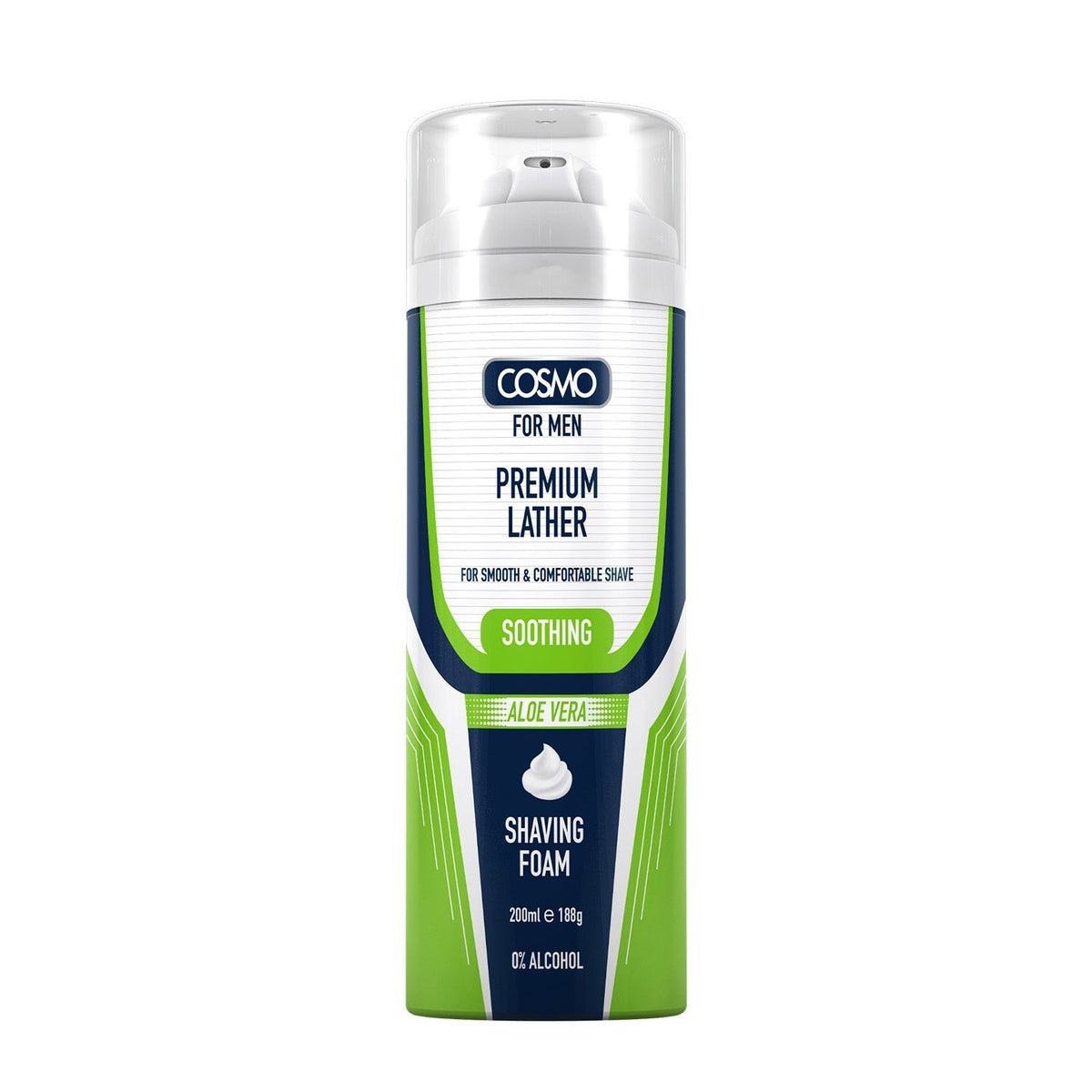 Cosmo Shaving Foam Soothing Aloe Vera - 200ml