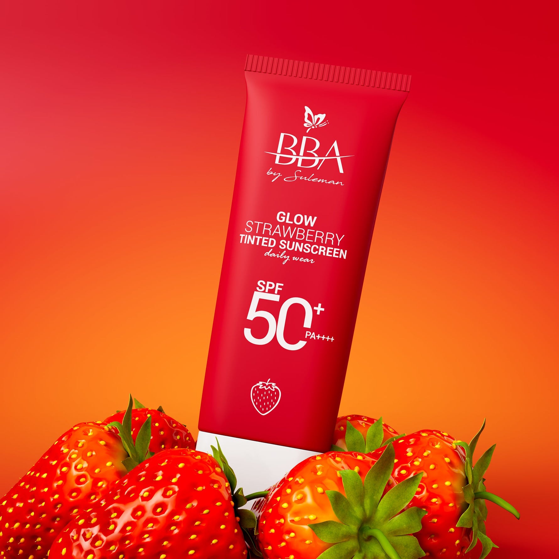 Glow Strawberry Tinted Sunscreen SPF50+ PA++++