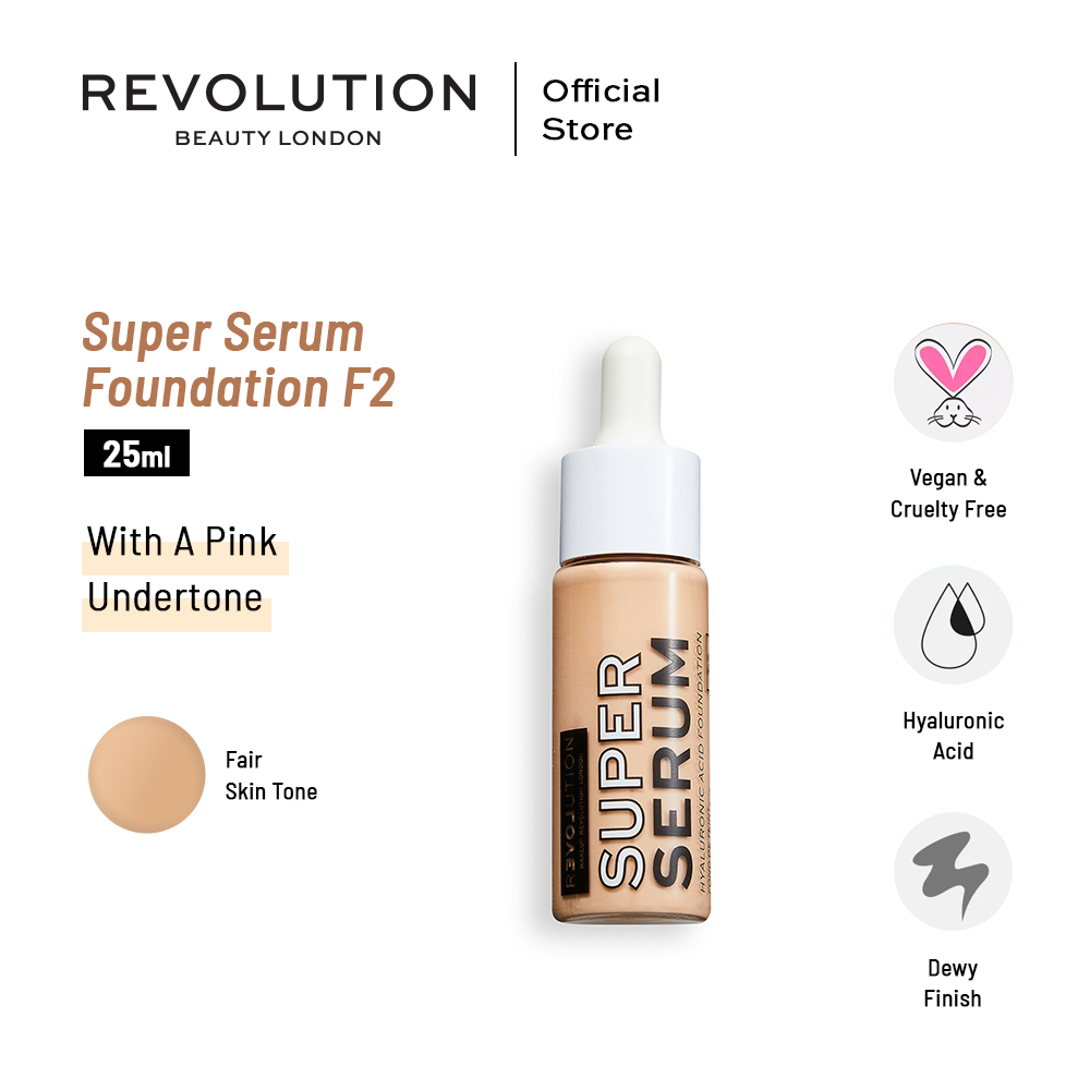 Relove By Revolution Super Serum Foundation - F2 25ml