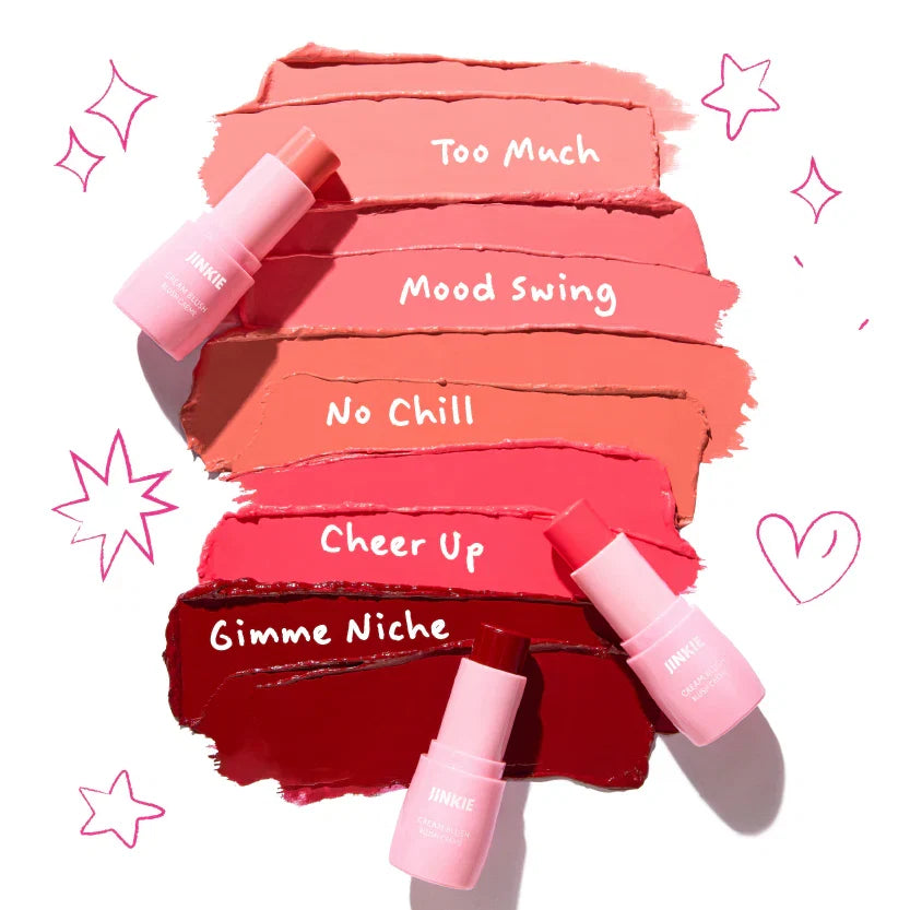 Trouble Maker Jinkie Stick Cream Blush Cheer Up Hot Pink