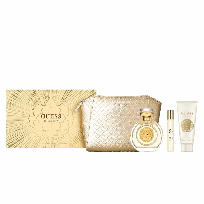 Guess Bella Vita Paradiso For Women Set EDP 100Ml+EDP 15Ml+Body Lotion 100Ml+Pouch