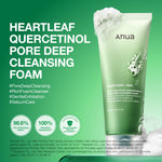 Heartleaf Quercetinol Pore Deep Cleansing Foam - Anua