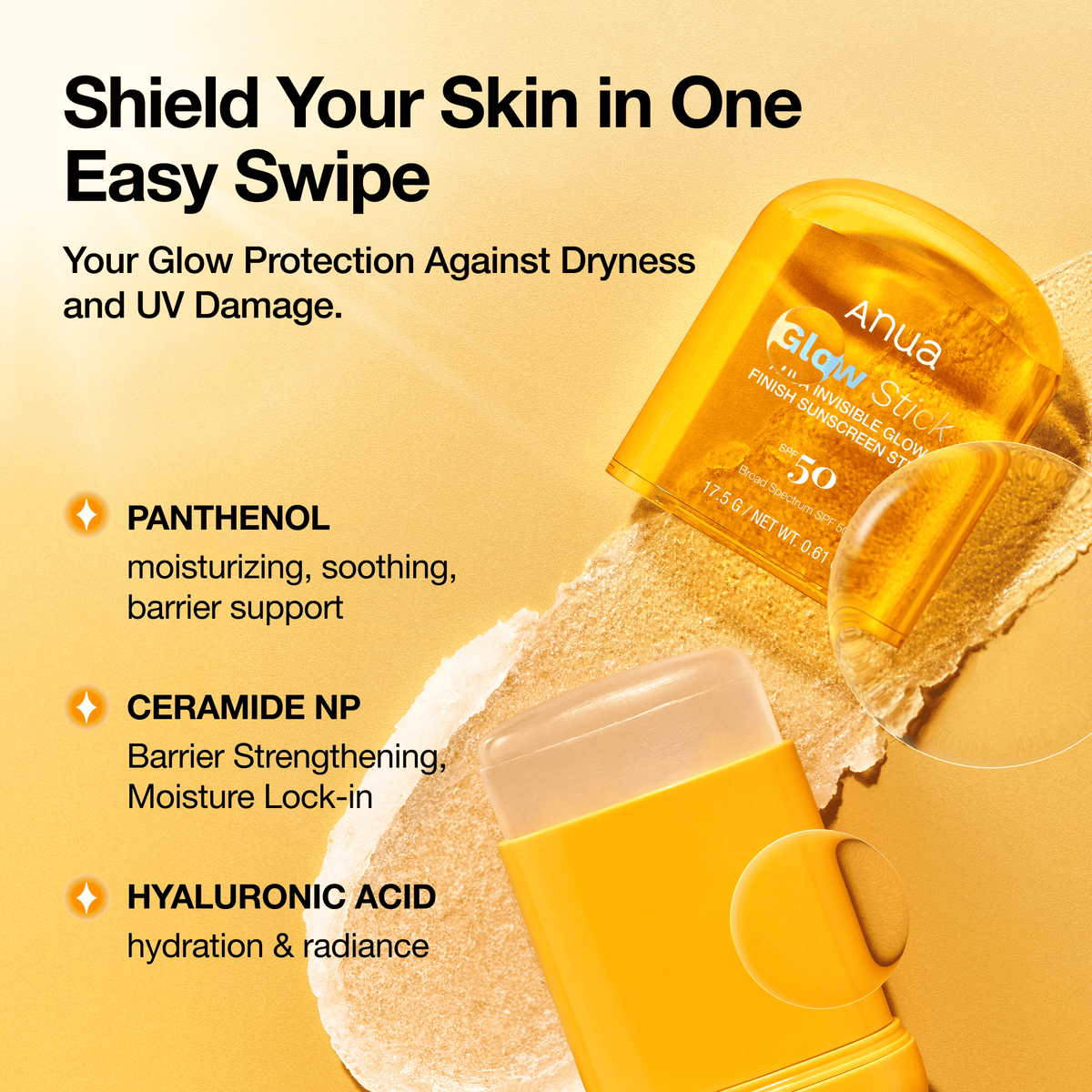 Invisible Glow Finish Sunstick - Anua