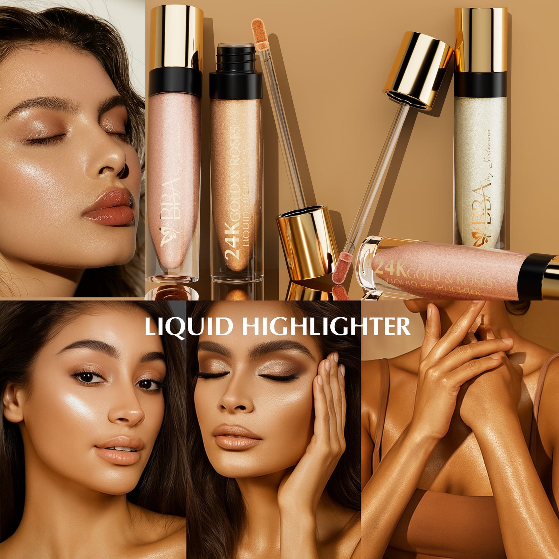 24K Gold & Roses Liquid Highlighter